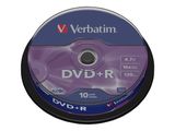 DVD+R Verbatim 4,7GB 10pcs Pack 16x Spindel azo silber retail