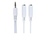 gembird 3,5 mm Audio + Mikrofon-Adapterkabel, 0,2 m