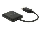 DELOCK DP 1.2 Splitter DP in > 2xHDMI out 4K 30Hz schwarz