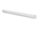 DIGITUS Patchpanel 1HE 24-Port Modular grau transp.-Beschri.