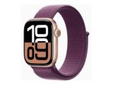 Apple Watch 10 Cell. 42mm Rose Gold Alu (Plum Sport Loop)