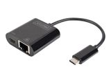 DIGITUS USB Type-C Gigabit Ethernet Adapter, PD Unterstüt.