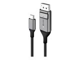 Alogic USB C Adapterkabel Typ C -DPort M/M 4k 60 Hz 1m, gr