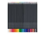 FABER-CASTELL Buntstifte Black Edition 24er Kartonetui