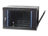 EFB 19" Wandgehäuse Flat Pack 12HE, Tiefe 450 mm, schwarz