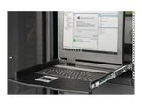 DIGITUS Modulare Konsole 19"TFT,1-Port KVM&Touchpad,Spanien