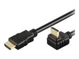 Techly HDMI Kabel High Speed mit Ethernet gewinkelt 2m sw