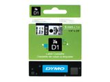 DYMO D1 Schriftband 43610 6mmx7.0m schwarz->transp.