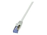 LogiLink Patchkabel CAT6A S/FTP AWG26 PIMF 1,00m grau