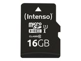 SD MicroSD Card 16GB Intenso SD-HC UHS-I inkl. SD- Adapter retail