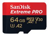 SD MicroSD Card 64GB SanDisk Extreme Pro SDXC inkl. Adapter