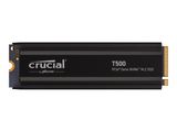 SSD 2TB Crucial M.2 w.heatsink (2280) T500 Gen4 NVMe intern retail