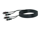Schwaiger Audiokabel Cinch Audioverbindung 3,0m Schwarz