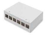 DIGITUS Patchpanel 6-Port Modular Patchpanel weiß