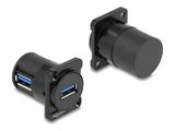 DELOCK D-Typ Modul USB 2.0 Typ-A Buchse zu Buchse 90° gewin