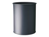 DURABLE Papierkorb Metall rund 15 Liter Anthrazit