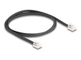 DELOCK Telefonkabel RJ11 Stecker zu RJ11 Stecker schw. 1m