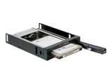 DELOCK Wechselrahmen 1x 2,5" SATA HDD in 3,5" Schacht sw