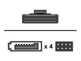 Supermicro MiniSAS HD to 4 SATA 60/60/60/60cm with Sideband