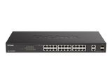 SWitch 440mm D-Link DGS-1100-26MPV2 2*Combo/24*GE PoE+ retail