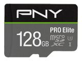 SD MicroSD XC Card 128GB PNY Pro Elite R100MB/s W90MB/s reta