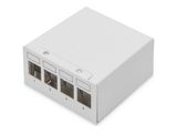 DIGITUS Patchpanel 4-Port Modular Patchpanel weiß