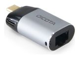 Dicota USB-C to Ethernet Mini Adapter with PD (100W) silver