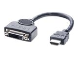 LINDY Adapterkabel HDMI an DVI-D M/F 0.2m