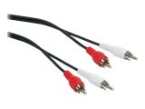 Schwaiger Audiokabel Cinch Verbindungskabel 5,0m Schwarz