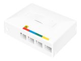 DIGITUS FTTX Leergehäuse für 4 x SC SX / LC DX Kupplungen