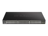 Switch 440mm D-Link DGS-1250-52XMP 4*SFP+/48*GE PoE+ retail