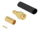 DELOCK RP-SMA Stecker zum Crimpen LMR200 mit Schrumpfschlauc