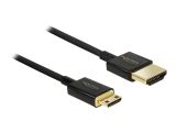 DELOCK HDMI Kabel Ethernet A -> mini C St/St 2.00m 3D 4K sli