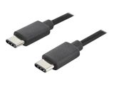DIGITUS USB 2.0 Anschlusskabel Typ C -C St/St 1.8m, sw