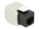 DELOCK Keystone RJ45 Cat6 Buchse (8P/8C) schwarz ungeschirmt