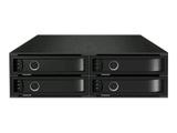 Backplane IcyBox 4x2,5" SATA/SAS HDD/SSD -> 5,25" Schacht sw retail