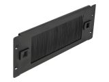 DELOCK 10" Kabelmanagement Bürstenleiste 2 HE schwarz