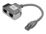 DIGITUS Patchkabel Adapter Cat5e 2x RJ45 -> 1x RJ45 0.19m