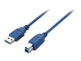 Equip USB Kabel 3.0 A-B 5Gpbs St/Bu 1.80m blau Polybeutel