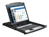 Eaton 16Port KVM with 19" LCD Console w 8 cables,French ver.