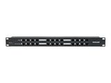 INTELLINET Patchpanel 1HE 24-Port Cat5e PoE schwarz