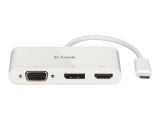 D-Link DUB-V310 3-in-1 USB-C Video Adapter VGA/HDMI/DP retail