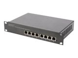 DIGITUS Switch 8-Port Gigabit 80W PoE Managed schwarz