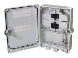 Logilink FTTH/FTTB-Anschlussleergehuse, 6x LC/QD o. SC/DX