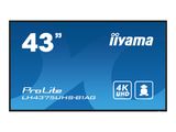 IIYAMA 108cm (43") LH4375UHS-B1AG 16:9 DVI+HDMI+USB IPS retail