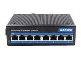 Wantec Switch Industrial PoE Ethernet fr Hutschiene 8 Port