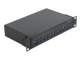 DELOCK 10" Industrie Hub 10 x USB 3.2 Gen 1 Typ-A