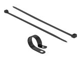 DELOCK Befestigungsschelle 25,4 mm mit KBI 300x7,2mm schwarz