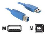 DELOCK USB3.0 Kabel A -> B St/St 2.00m blau