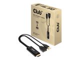 Club3D Adapter HDMI 2.0 > DP 1.2 4K60Hz HDR aktiv St/Bu retail